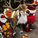 Life-Sized Animated Reindeer Statue