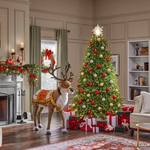 Life-Sized Animated Reindeer Statue