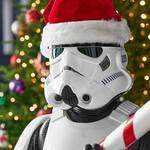 Life-Sized Animatronic Stormtrooper Statue for Christmas or Halloween