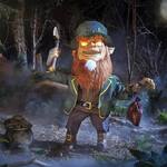 Life-Sized Cursed Clover Leprechaun Animatronic Statue