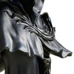 Life-Sized Faceless Wicked Witch Ghost Statue with Glowing Inner Fire