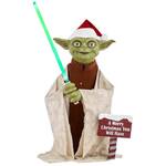 Life-Sized Star Wars Animated Seasonal Yoda Statue
