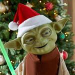 Life-Sized Star Wars Animated Seasonal Yoda Statue