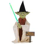 Life-Sized Star Wars Animated Seasonal Yoda Statue