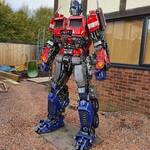 Life-Sized Transformers Optimus Prime Metal Sculpture