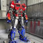 Life-Sized Transformers Optimus Prime Metal Sculpture