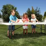 Adjustable Height Folding Table