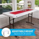 Adjustable Height Folding Table