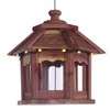 Lighted Cedar Gazebo Bird Feeder