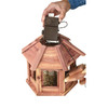 Lighted Cedar Gazebo Bird Feeder