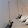Little Wall-Mounted Rock Climber Sculptures