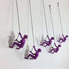Little Wall-Mounted Rock Climber Sculptures