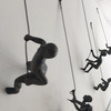 Little Wall-Mounted Rock Climber Sculptures