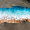 Live Edge Ocean Waves Desk