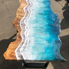 Live Edge Ocean Waves Desk