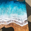 Live Edge Ocean Waves Desk