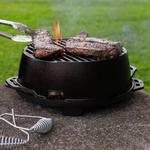 Lodge Portable Cast Iron Kickoff Grill