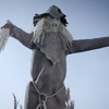 Looming Strawman - Scary Lifesize Animatronic Lunging Scarecrow
