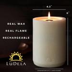 LuDela - Remote-Controlled, Self-Extinguishing Real-Flame Candle