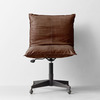 Luxurious Leather Pillow Desk Chair