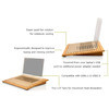Macally EcoFan - Bamboo Laptop Stand With USB Fans