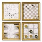 Magnetic Wall Games - Backgammon, Tic-Tac-Toe, Peg Solitaire, Chess