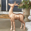 Majestic Copper Deer Statue