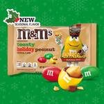 M&M's Toasty Holiday Peanut Chocolate Candy - Limited Edition