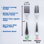 Man Fork - Take Bigger Bites With 6 Tines!