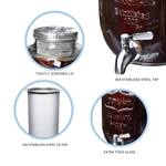 Mason Jar Cold Brew Coffee Maker / Dispenser with Stainless Steel Spigot