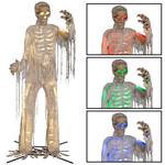 Massive 12 Foot Tall Light-Up Animatronic Skeletal Mummy Statue