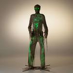 Massive 12 Foot Tall Light-Up Animatronic Skeletal Mummy Statue