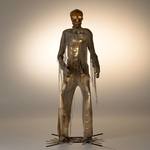 Massive 12 Foot Tall Light-Up Animatronic Skeletal Mummy Statue