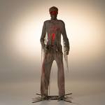 Massive 12 Foot Tall Light-Up Animatronic Skeletal Mummy Statue