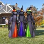 Massive 12 Foot Tall Trio of Inflatable Witches