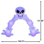 Massive 14-Ft Inflatable Skeleton Archway w/ Short Circuit Flickering