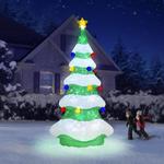 Massive 15 Foot Inflatable Christmas Tree w/ Light Show and Rotating Star