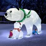Massive 16-ft Animatronic Inflatable Polar Bear and Cub