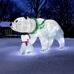 Massive 16-ft Animatronic Inflatable Polar Bear and Cub