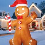 Massive 20- Ft Animated Inflatable Gingerbread Man Cookie