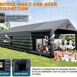 Massive 39-Ft Inflatable Nightclub Tent with Gazebo