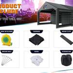 Massive 39-Ft Inflatable Nightclub Tent with Gazebo