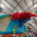 Massive Dinosaur Cave Adventure Inflatable Water Slide / Water Park