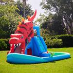 Massive Dinosaur Cave Adventure Inflatable Water Slide / Water Park