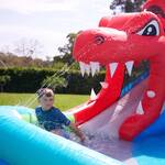 Massive Dinosaur Cave Adventure Inflatable Water Slide / Water Park