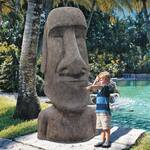 Massive Easter Island Moai Head Statue - Stands 6-Ft Tall!