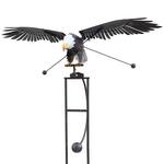 Massive Flying Bald Eagle Kinetic Wind Sculpture