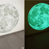 Massive Glow-in-the-Dark Full Moon Wall Sticker