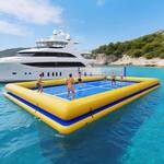 Massive Inflatable Floating Pickleball / Volleyball / Tennis Court