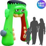 Massive Inflatable Frankenstein Monster Mouth Archway - 10 Foot Tall!